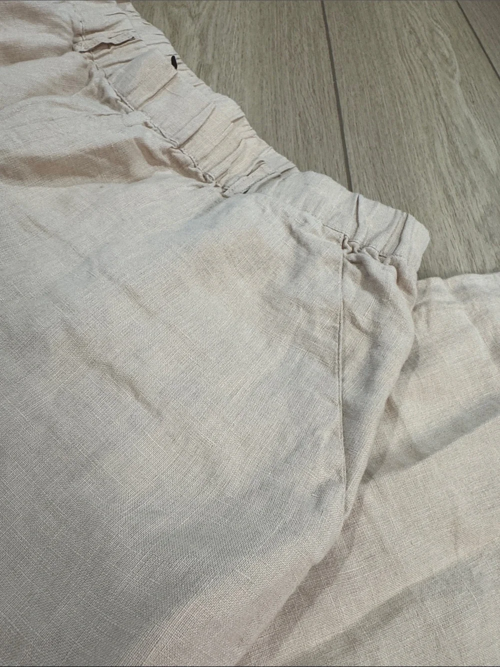 Quince 100% European Linen Pants Sz M Trendy Summer Natural Lightweight Beach